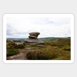 View from Surprise View, Peak District, England Sticker